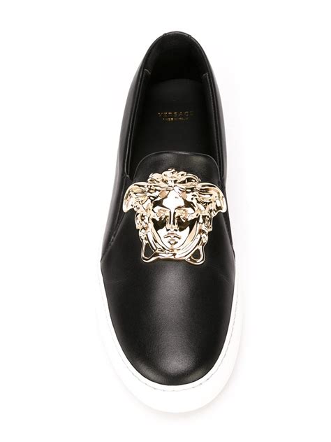 versace slip on sneakers insole 11|Versace Odissea Medusa Platform Court Sneakers on SALE.